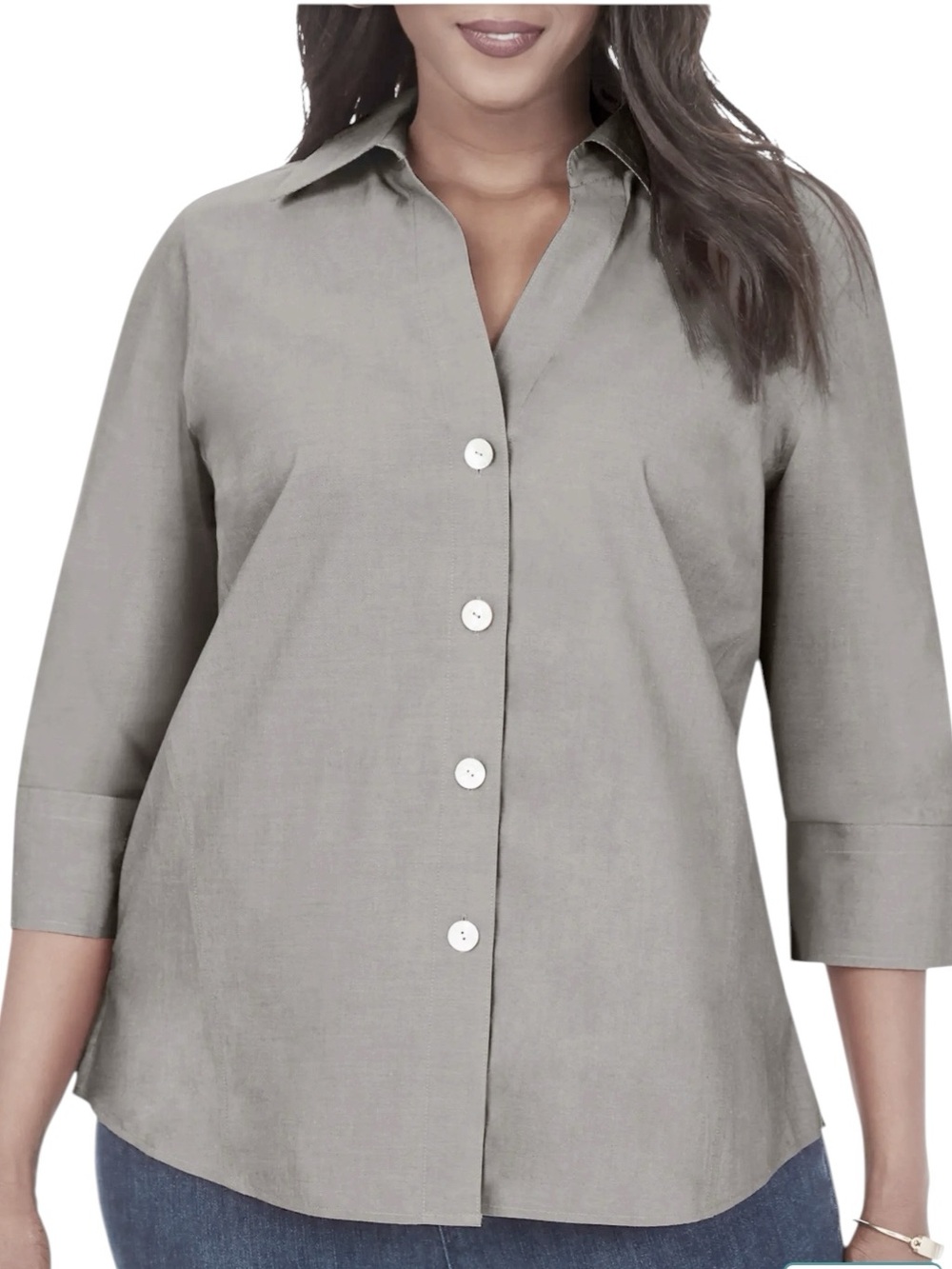 Foxcroft Button-Up Shirt NWOT